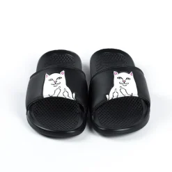 Ripndip Slides / Slippers<Lord Nermal Slides (Black)