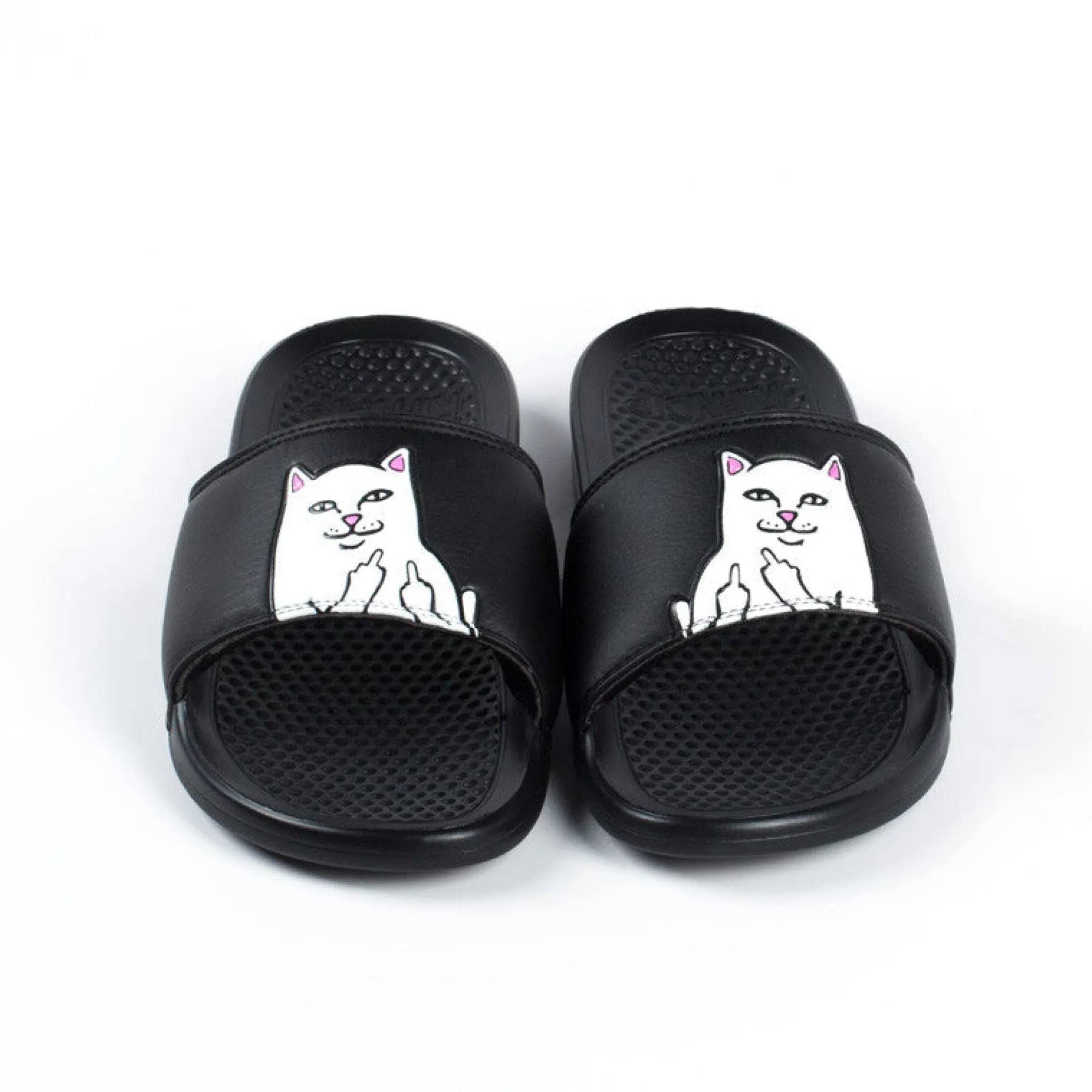 Ripndip Slides / Slippers<Lord Nermal Slides (Black)