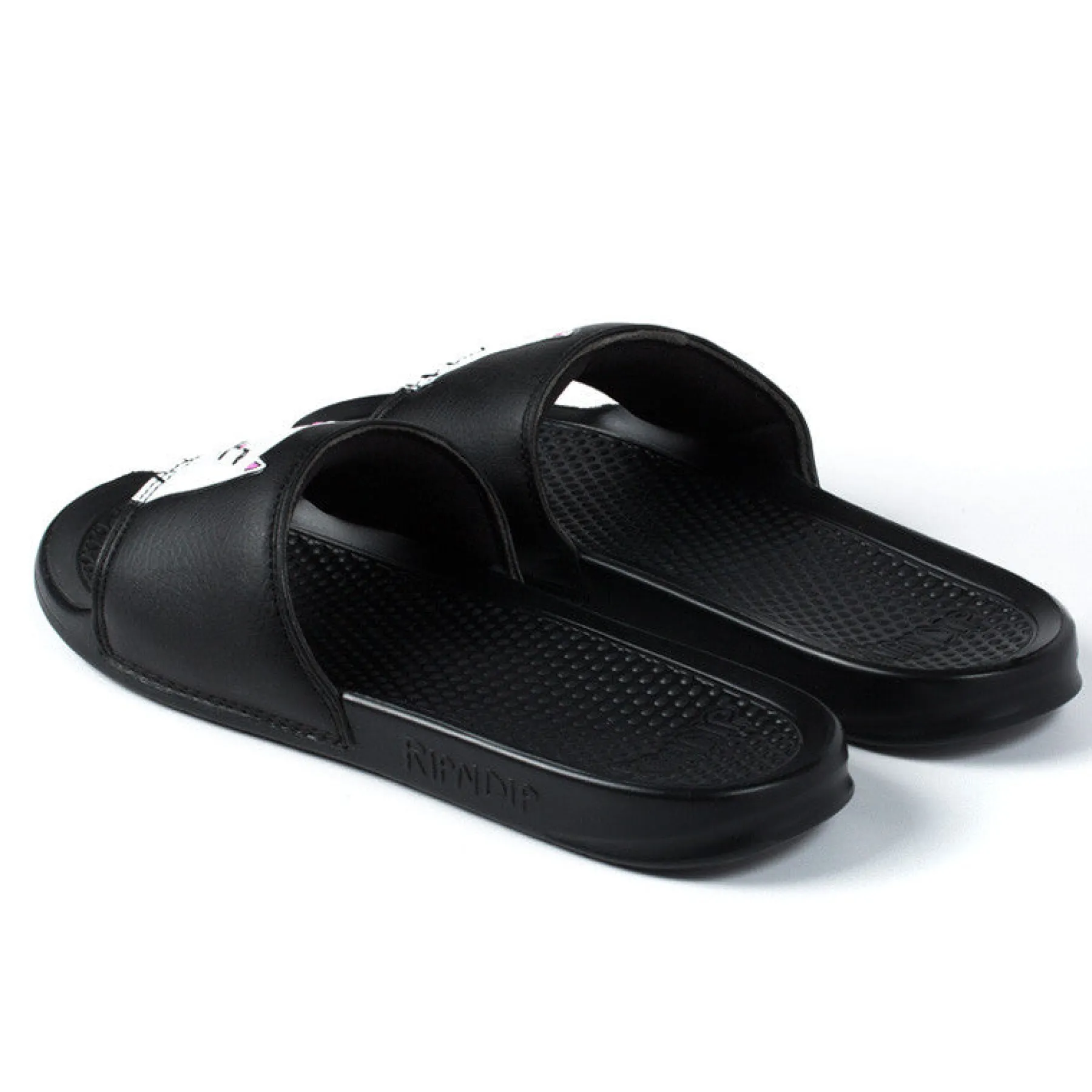 Ripndip Slides / Slippers<Lord Nermal Slides (Black)