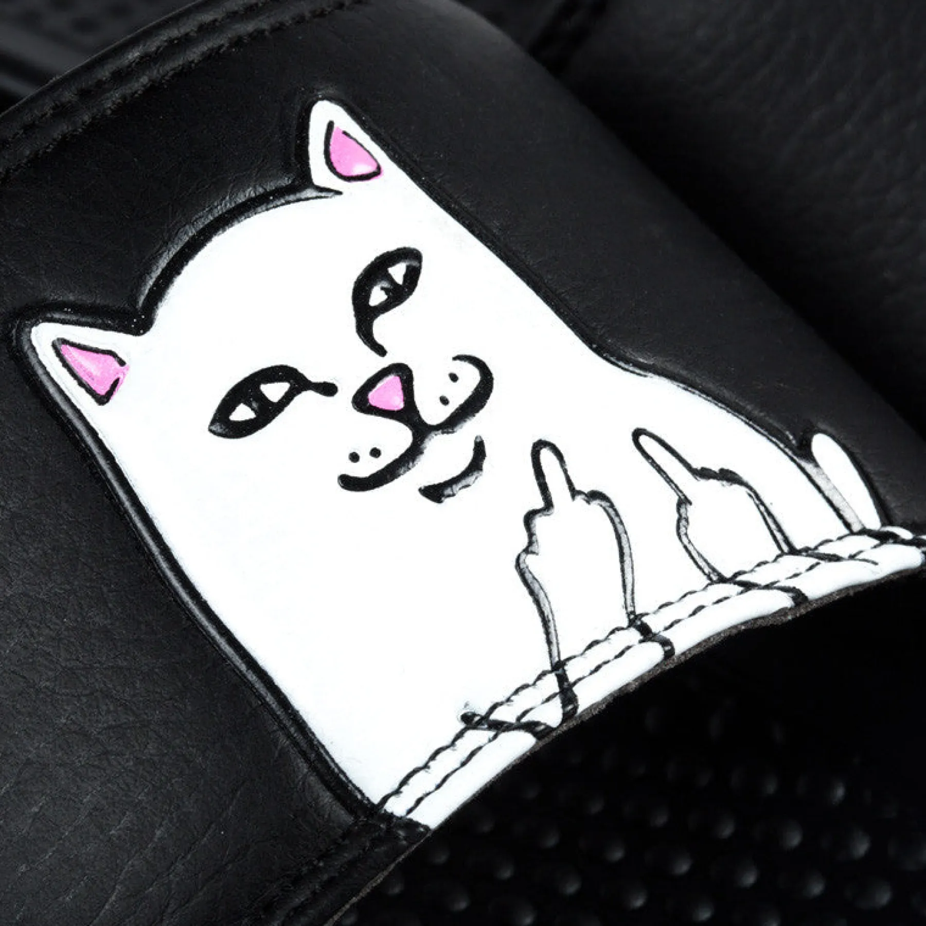 Ripndip Slides / Slippers<Lord Nermal Slides (Black)