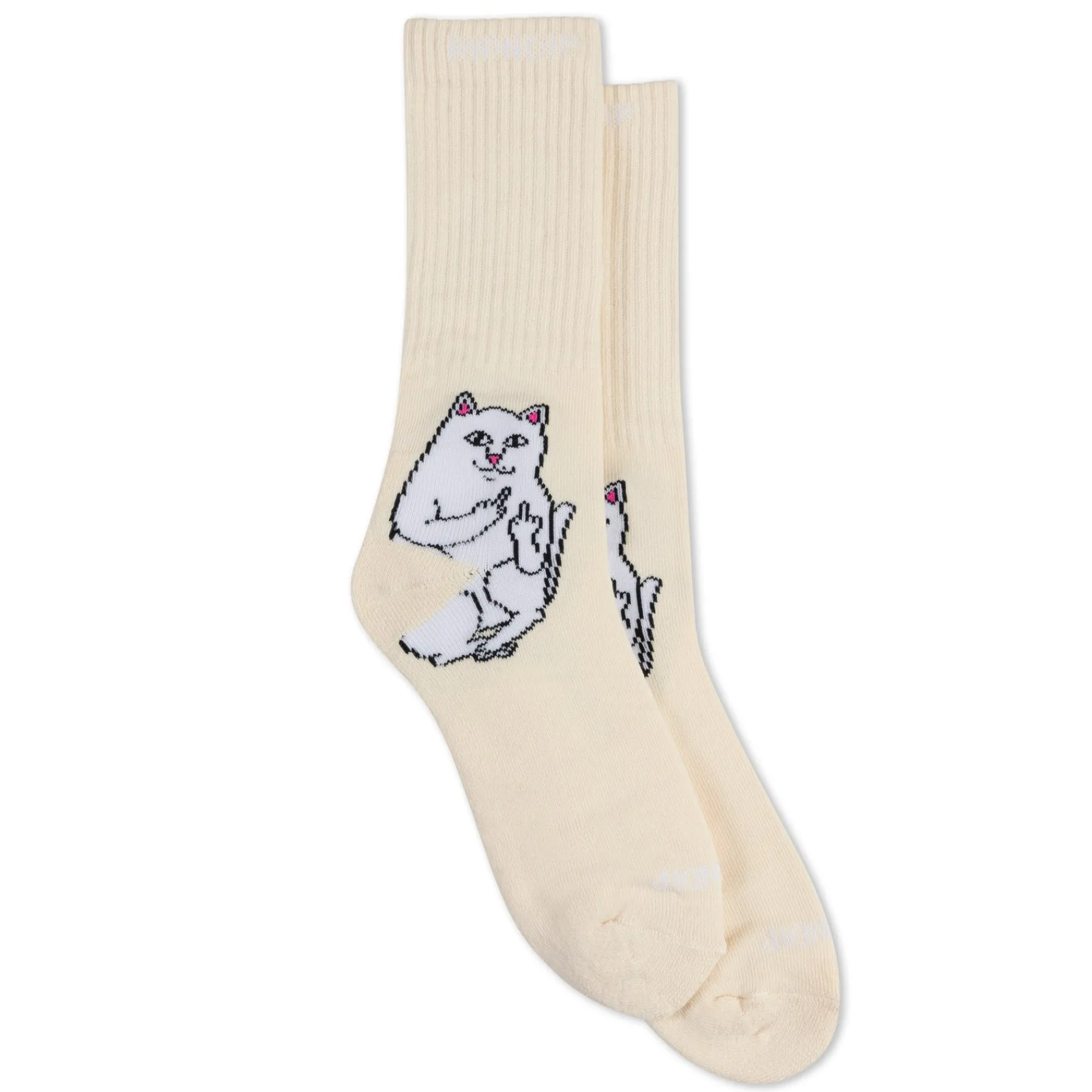 Ripndip Socks|Stocking Stuffers<Lord Nermal Socks (Off White)