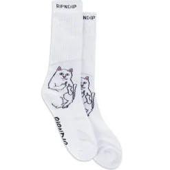 Ripndip Socks|Stocking Stuffers<Lord Nermal Socks (White)