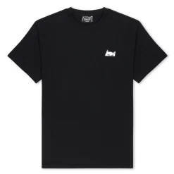 Ripndip Short Sleeve Tees|Lord Nermal Tees<Lord Nermal S/S Pocket Tee (Black)