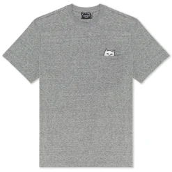 Ripndip Short Sleeve Tees|Lord Nermal Tees<Lord Nermal S/S Pocket Tee (Heather Grey)