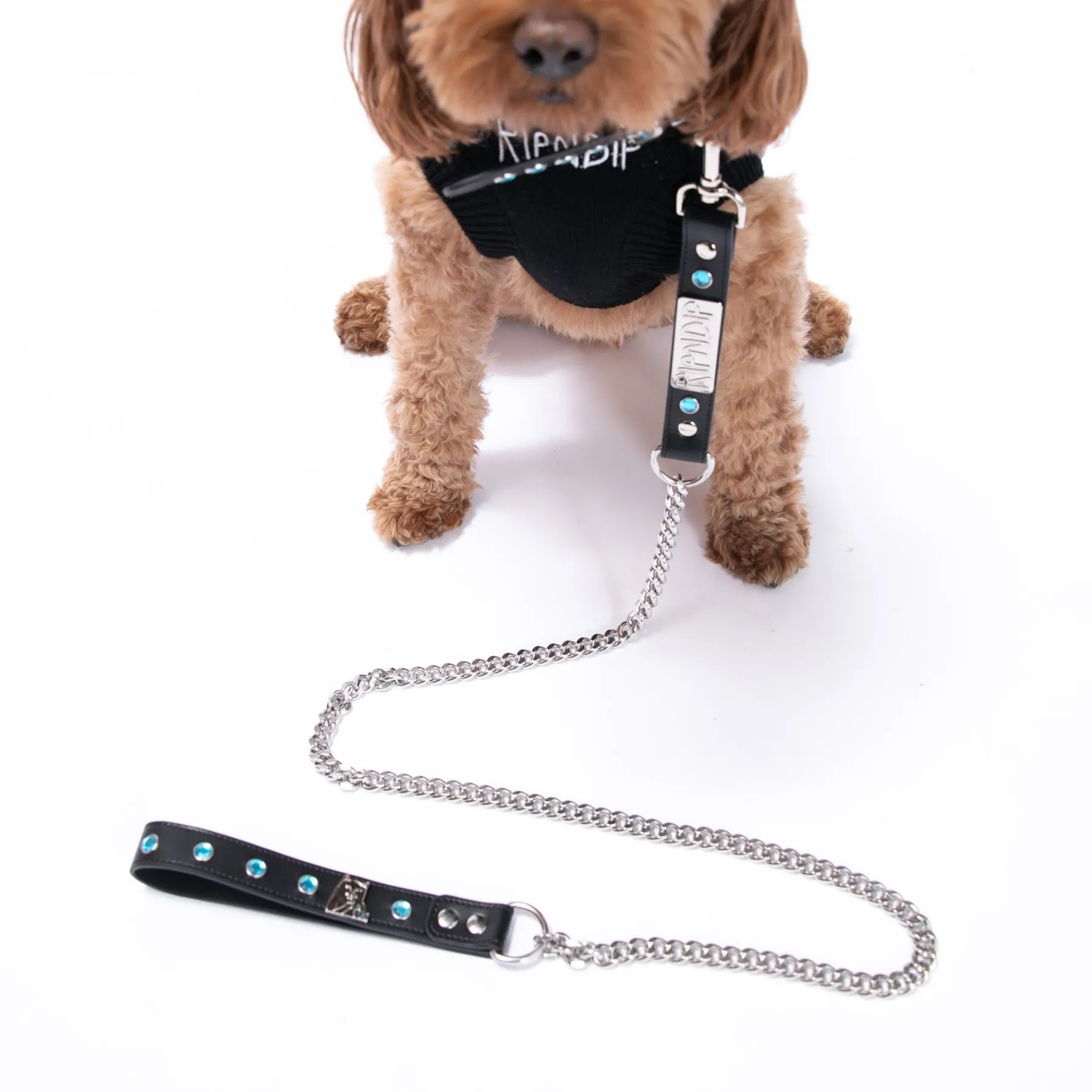 Ripndip Stocking Stuffers|Pet Supplies<Lord Nermal Studded Pet Leash (Black)