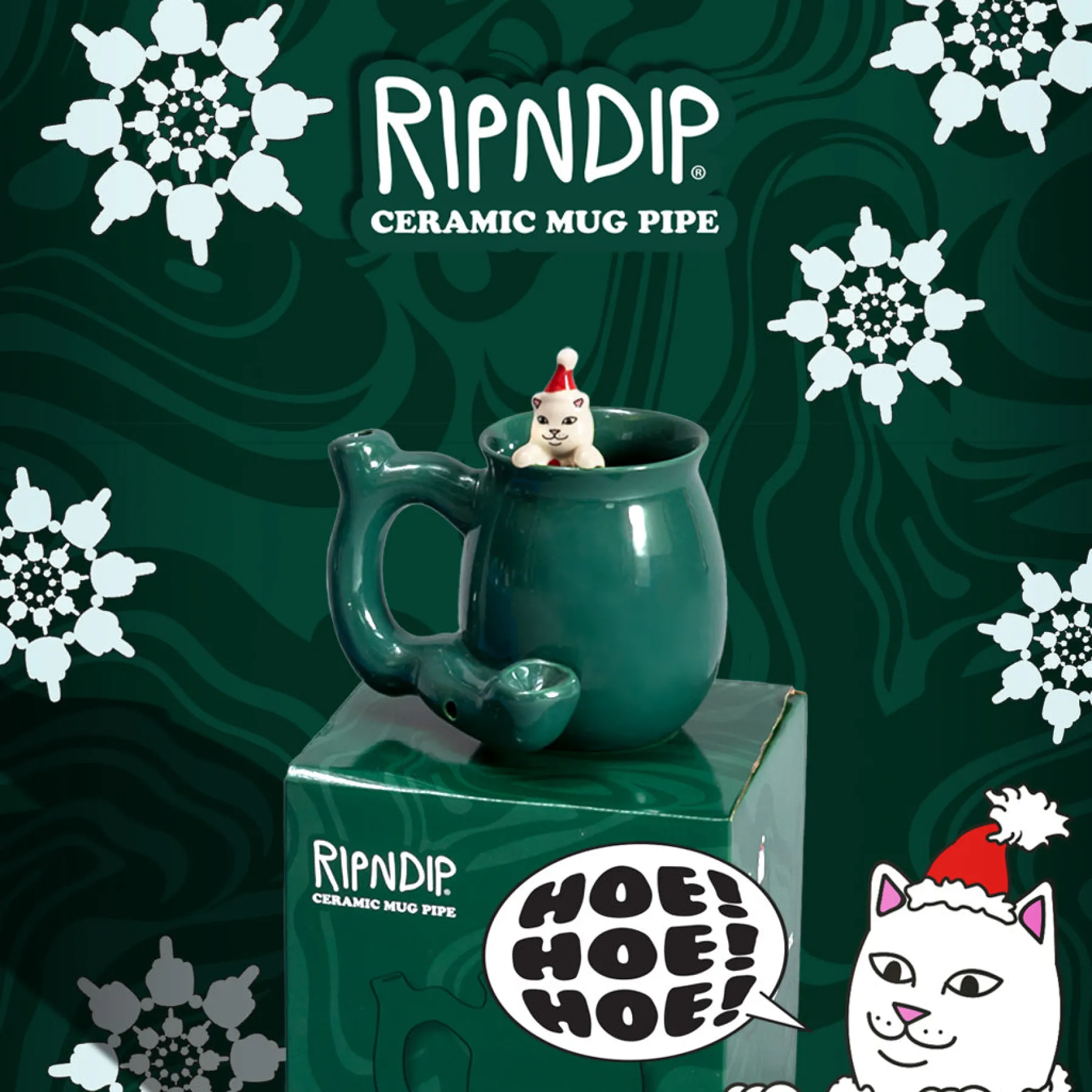 Ripndip Christmas Items|Home Goods<Lord Santa Wake And Bake Mug (Pine)