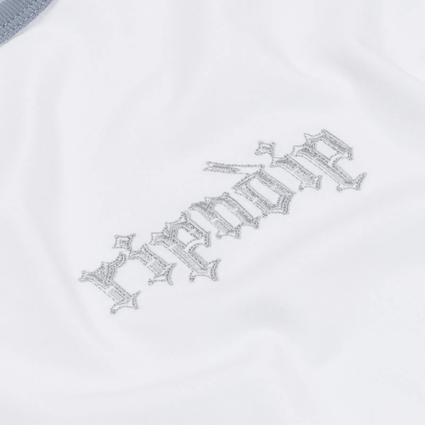 Ripndip Womens|Womens<Los Feliz Cropped Ringer Tee (White/Grey)