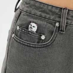Ripndip Pants<Los Feliz Denim Pants (Charcoal Stone Wash)