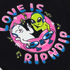 Ripndip Womens|Womens<Love Is Cropped Baby Tee (Black)