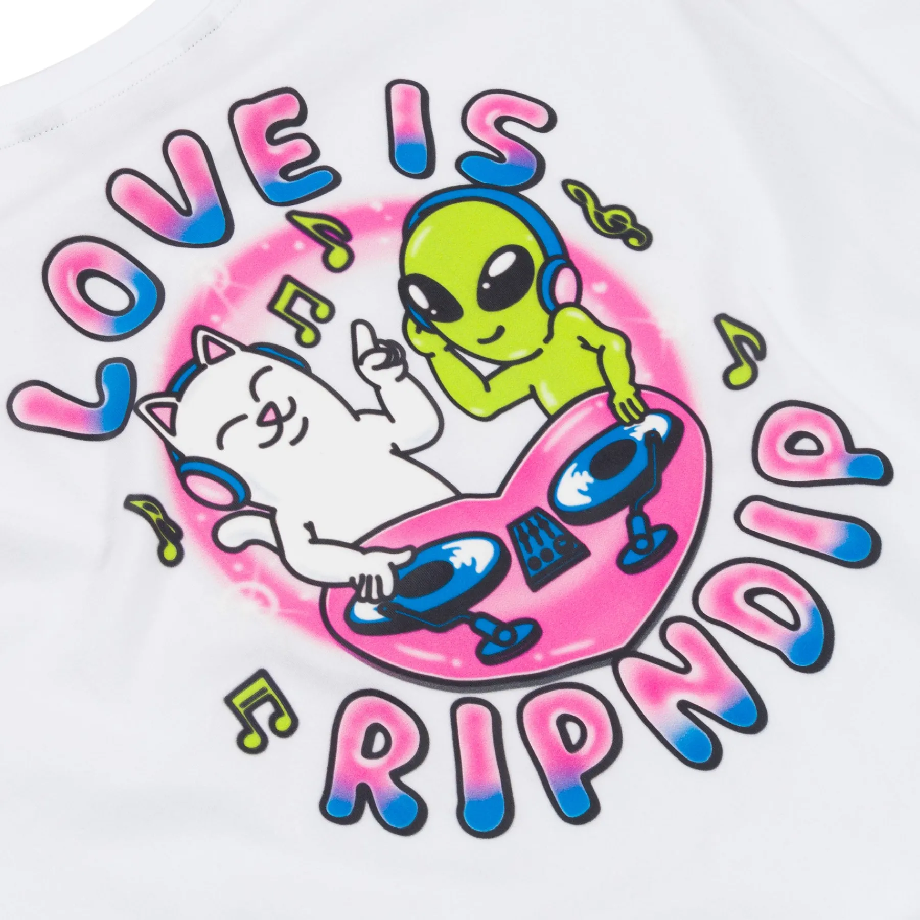 Ripndip Womens|Womens<Love Is Cropped Long Sleeve (White)