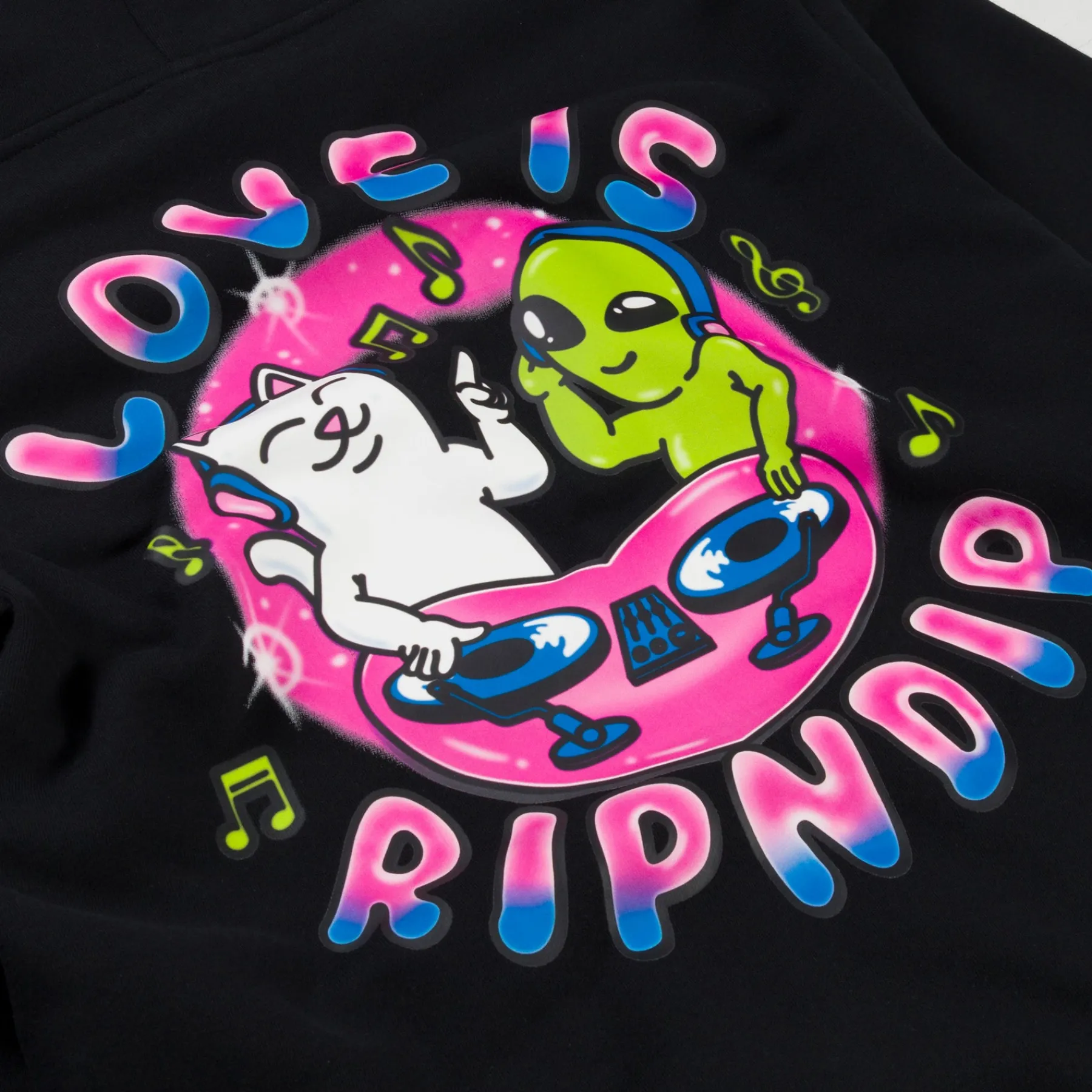 Ripndip Hoodies / Crewnecks<Love Is Hoodie (Black)