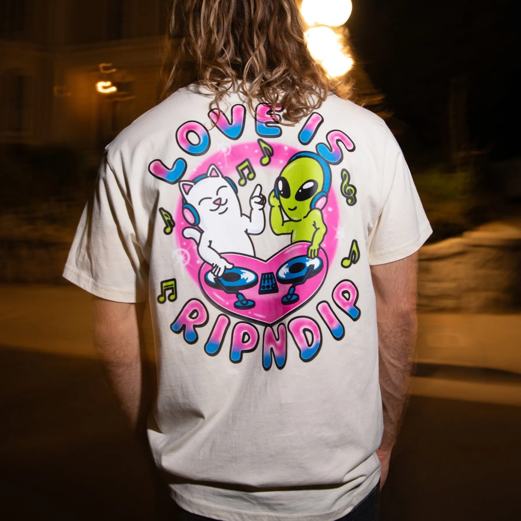 Ripndip Short Sleeve Tees<Love Is Tee (Natural)