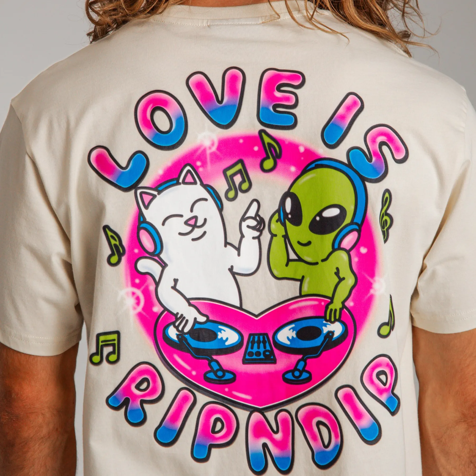 Ripndip Short Sleeve Tees<Love Is Tee (Natural)