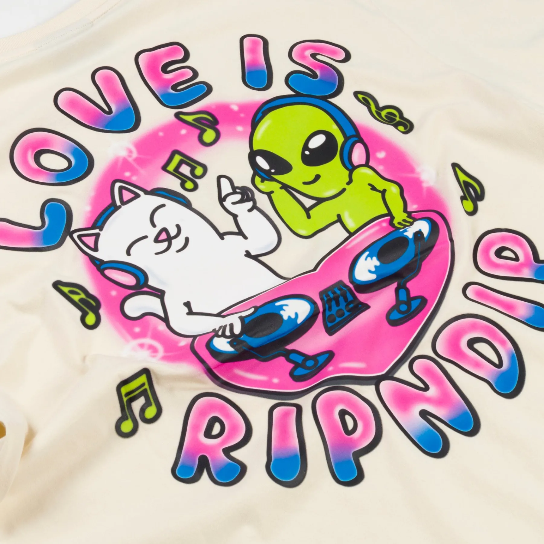 Ripndip Short Sleeve Tees<Love Is Tee (Natural)