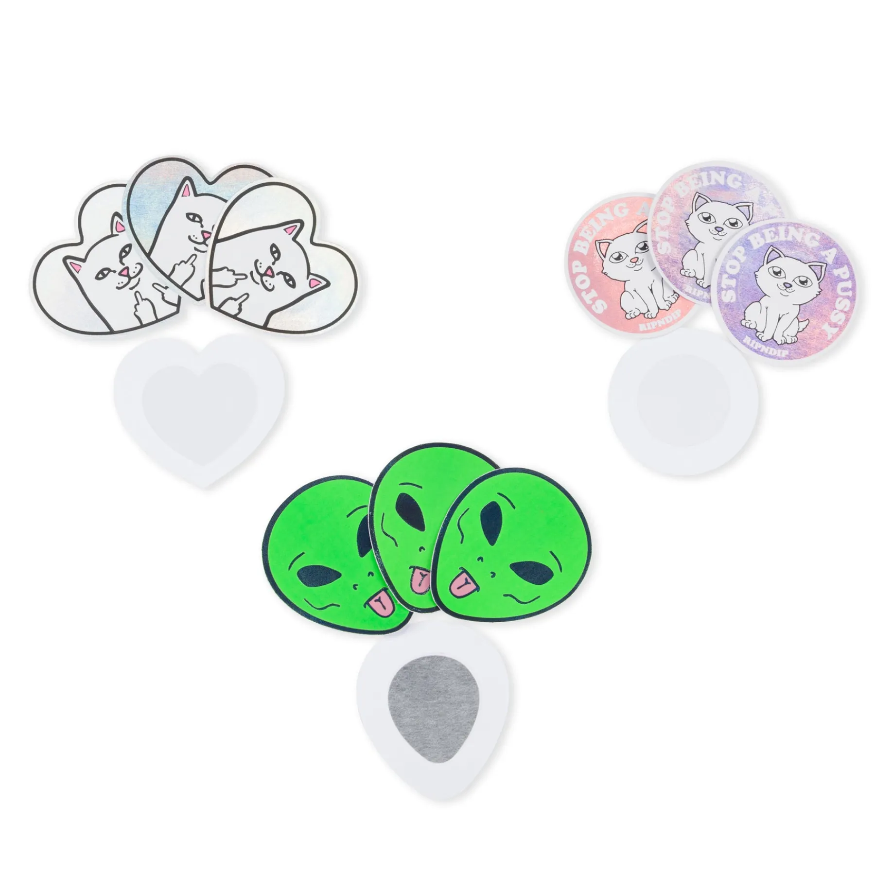 Ripndip Womens|Accessories<Love Peace and Nerm Pasties Pack (Multi)