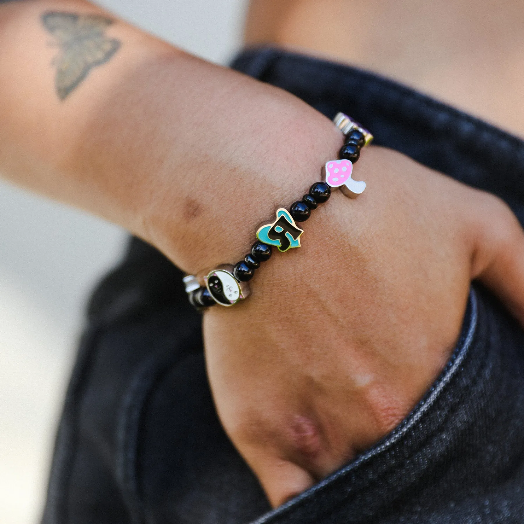 Ripndip Womens|Accessories<Lucky Charms Bracelet (Black)