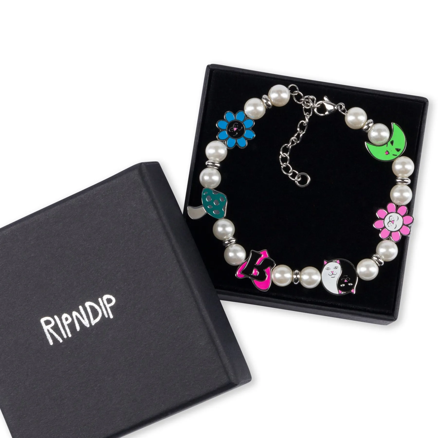 Ripndip Womens|Accessories<Lucky Charms Pearl Bracelet (Multi)