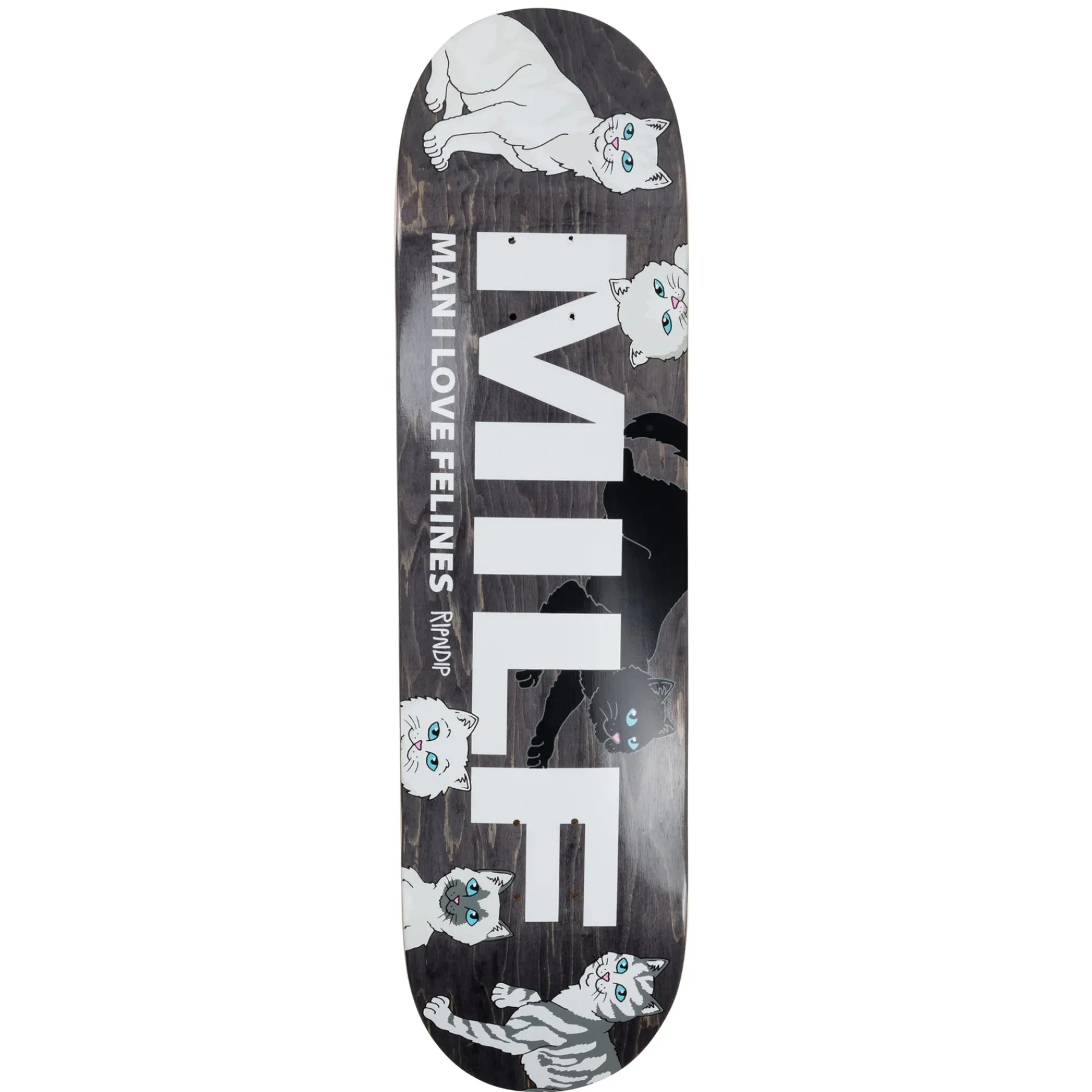 Ripndip Decks<Man I Love Felines Board (Black)