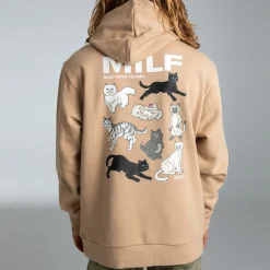 Ripndip Hoodies / Crewnecks<Man I Love Felines Hoodie (Almond)