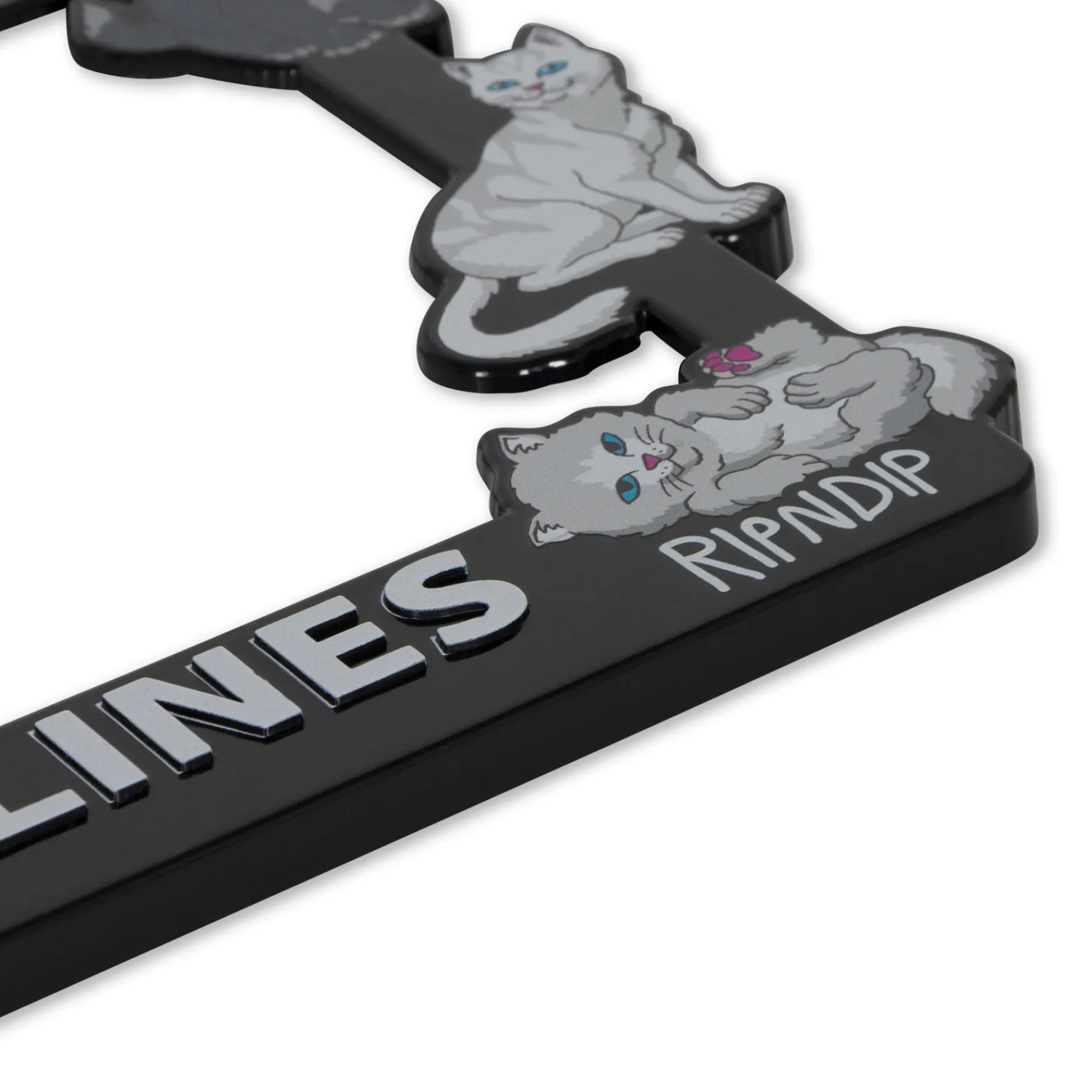 Ripndip Stocking Stuffers|Car Accessories<Man I Love Felines License Plate Holder (Black)