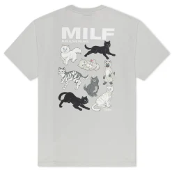 Ripndip Short Sleeve Tees<Man I Love Felines Tee (Grey)