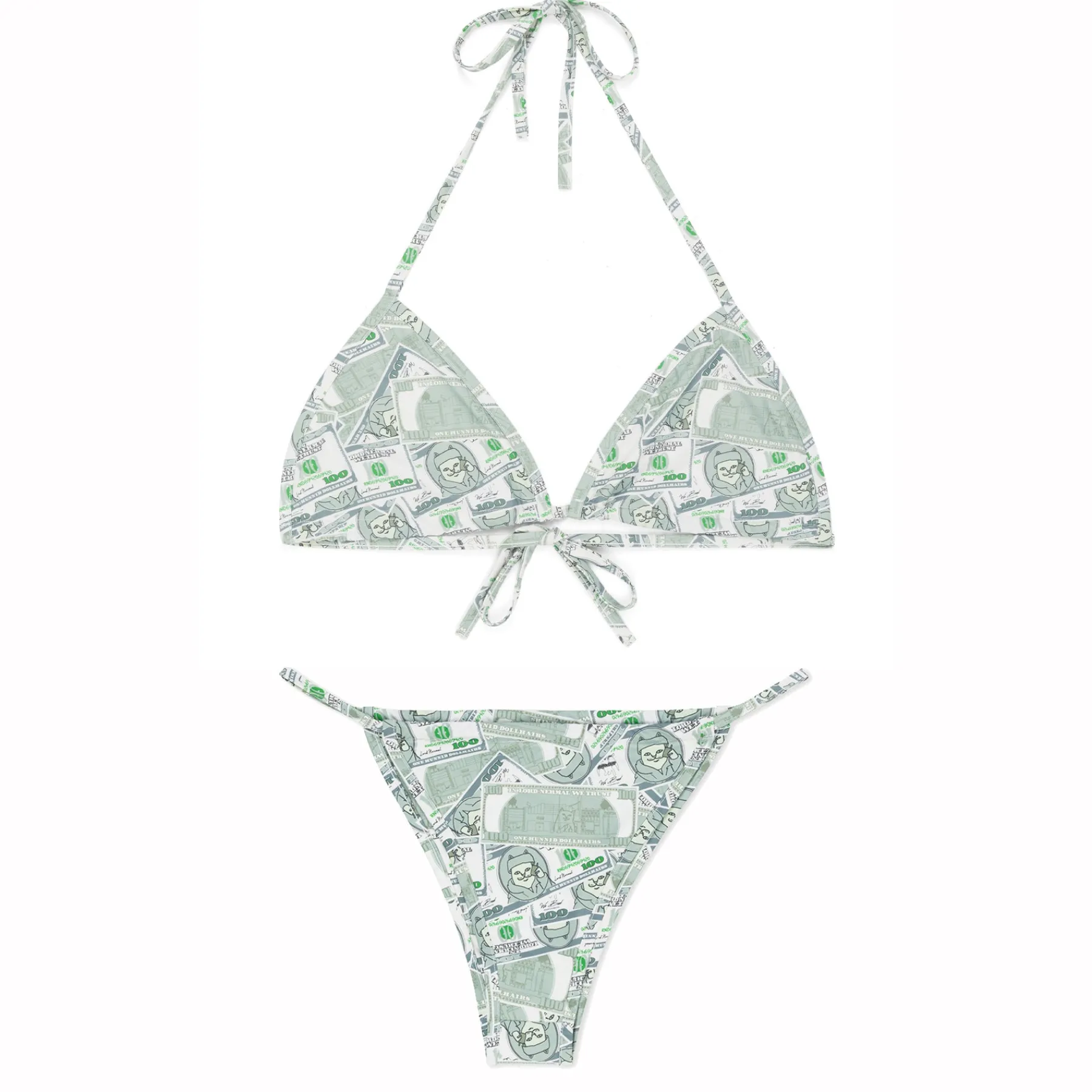Ripndip Womens|Womens<Moneybag 2pc Bikini Set (Olive)