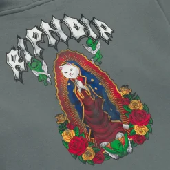 Ripndip Hoodies / Crewnecks|Womens<Mother Nerm Cropped Hoodie (Charcoal )