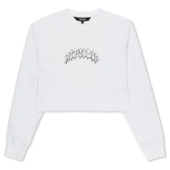 Ripndip Womens|Womens<Mother Nerm Cropped Long Sleeve (White)