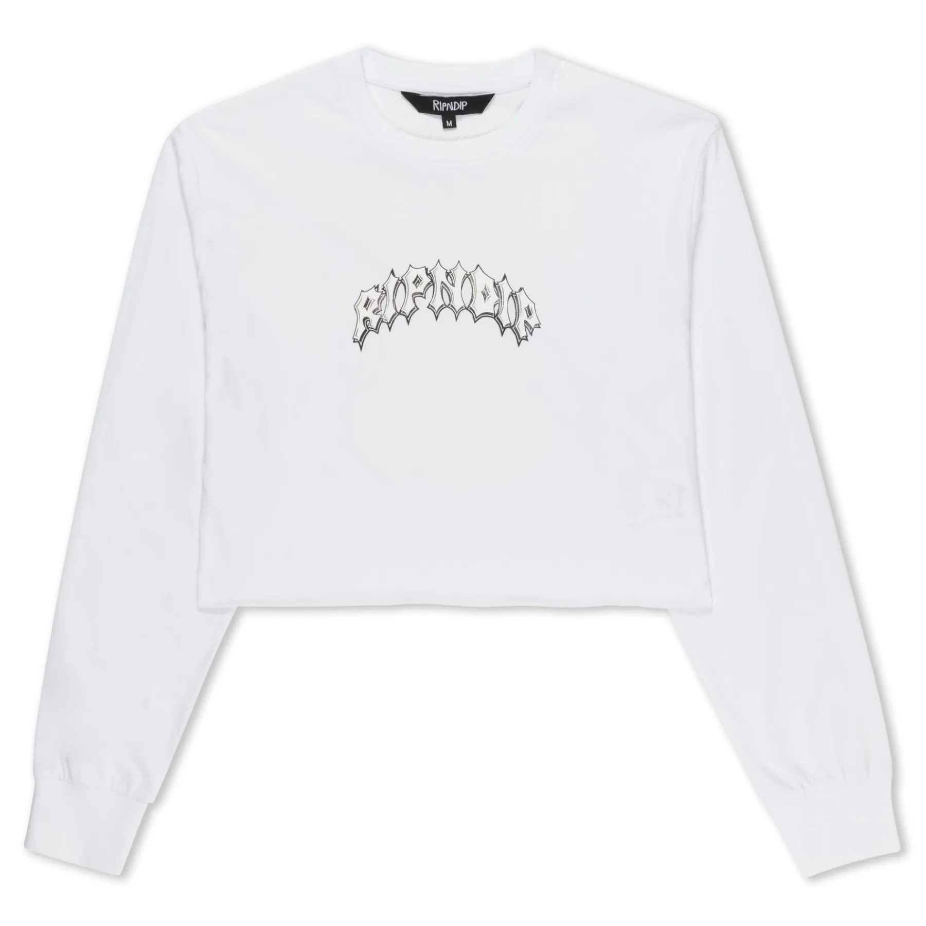 Ripndip Womens|Womens<Mother Nerm Cropped Long Sleeve (White)