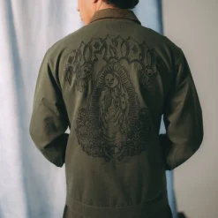 Ripndip Jackets<Mother Nerm Twill Work Jacket (Dark Olive)