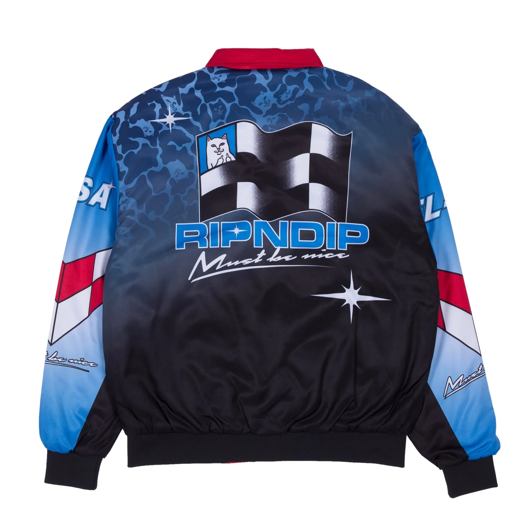 Ripndip Jackets<Nascar Nerm Puffy Racing Jacket (Multi)