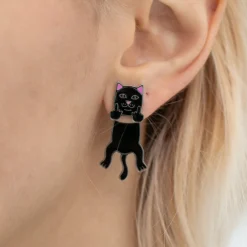 Ripndip Womens|Accessories<Naughty Jerm Earrings (Black)
