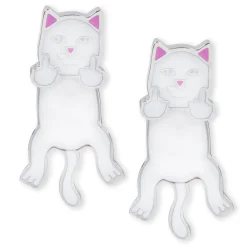 Ripndip Womens|Accessories<Naughty Nerm Earring Set (White)