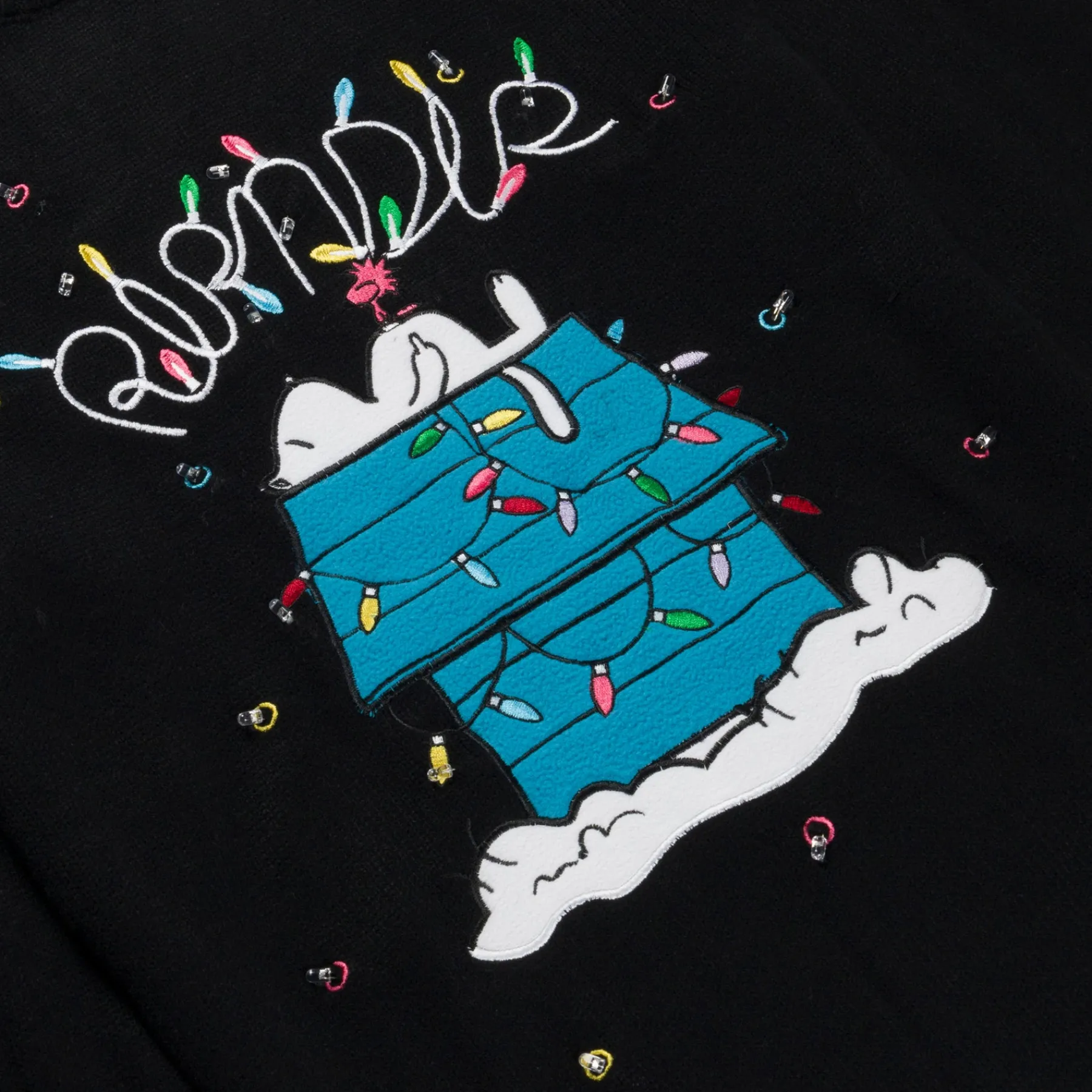 Ripndip Knits / Sweaters|Christmas Items<Nerm Christmas Light Up Knit Sweater (Black)