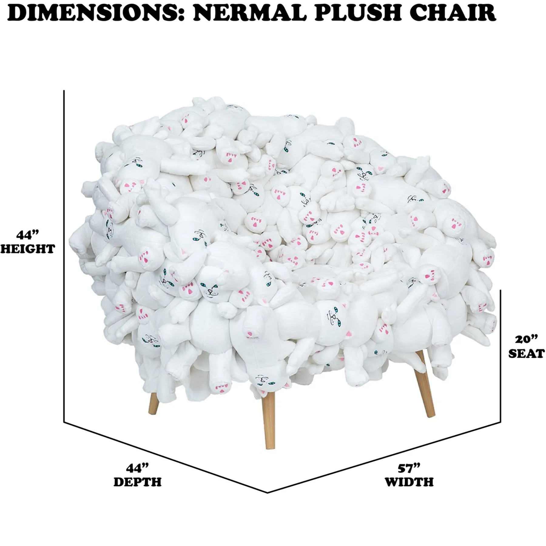 Ripndip Plush Dolls|Furniture / Statues<Nerm Plush Chair