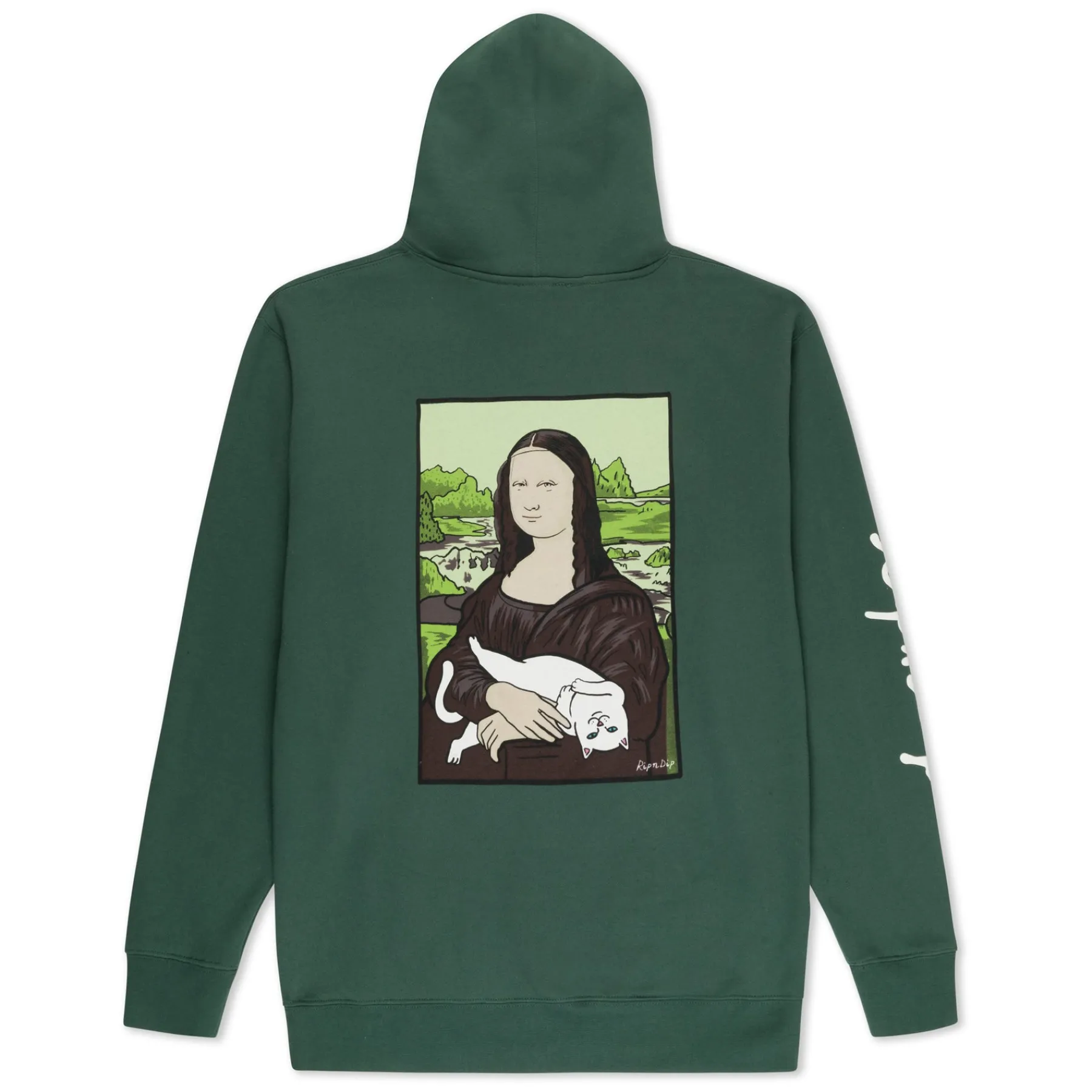 Ripndip Hoodies / Crewnecks<Nermal Lisa Hoodie (Alpine Green)