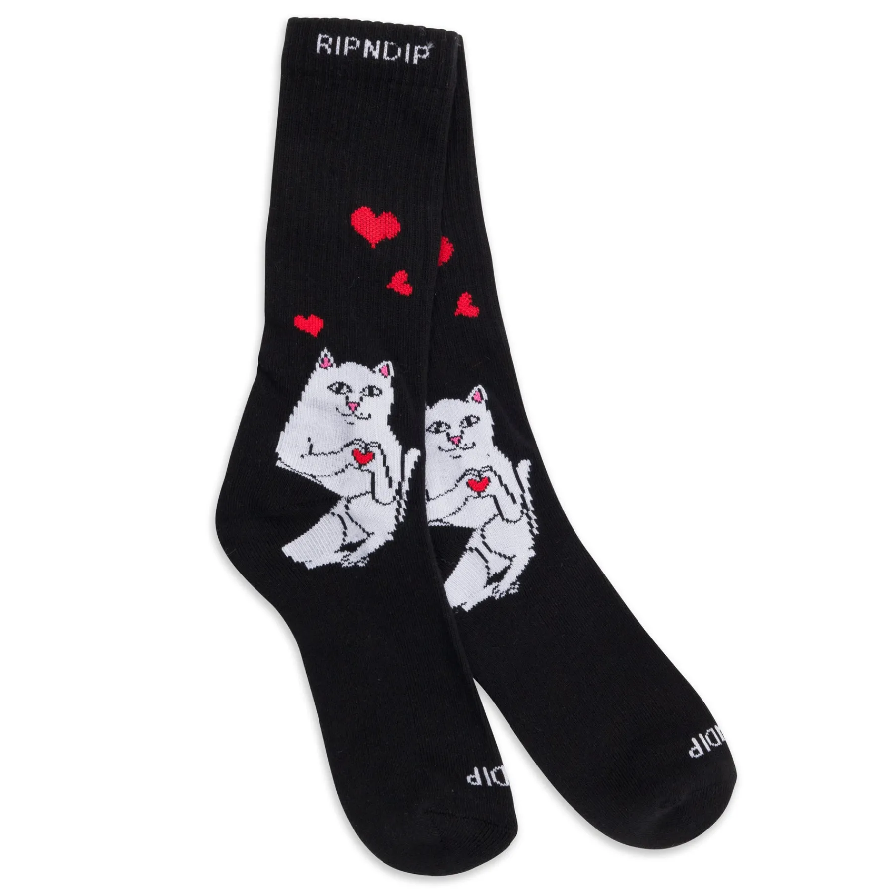 Ripndip Socks<Nermal Loves Socks (Black)