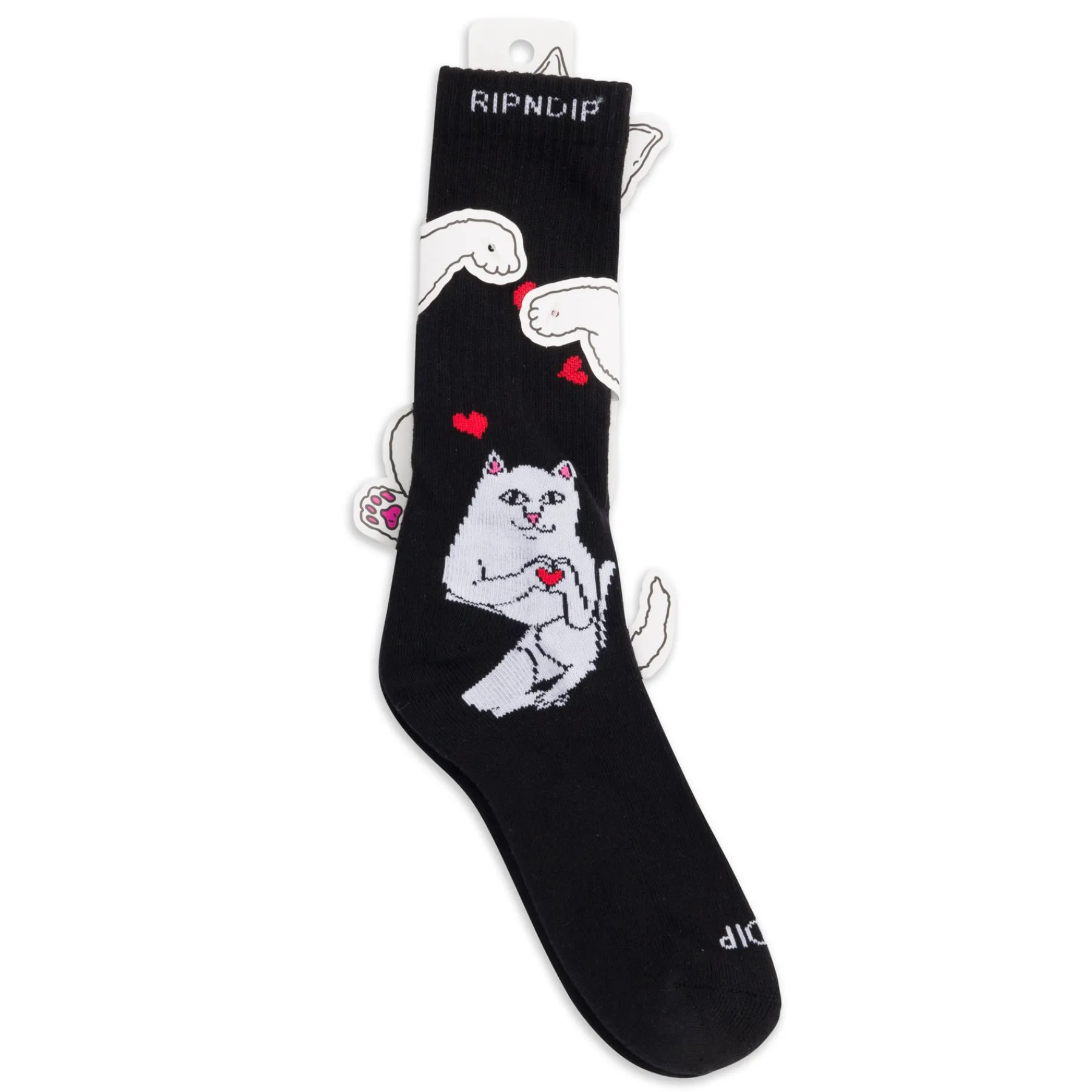 Ripndip Socks<Nermal Loves Socks (Black)