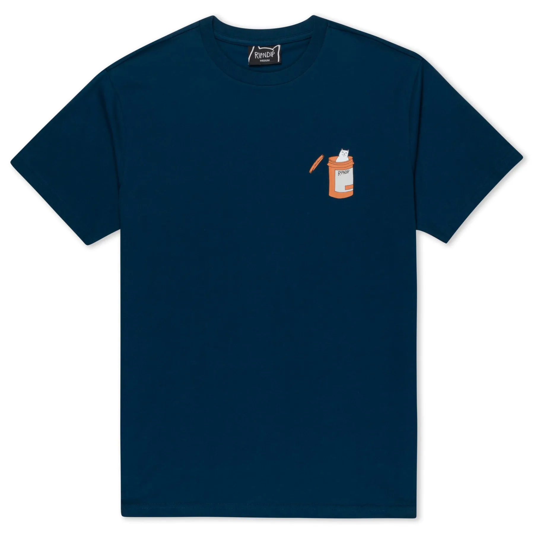 Ripndip Short Sleeve Tees<Nermal Pills Tee (Navy)