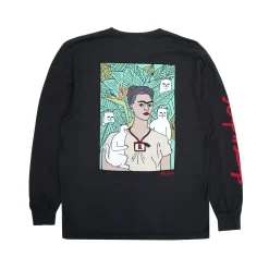 Ripndip Long Sleeve Tees<Nermal Portrait L/S (Vintage Black)