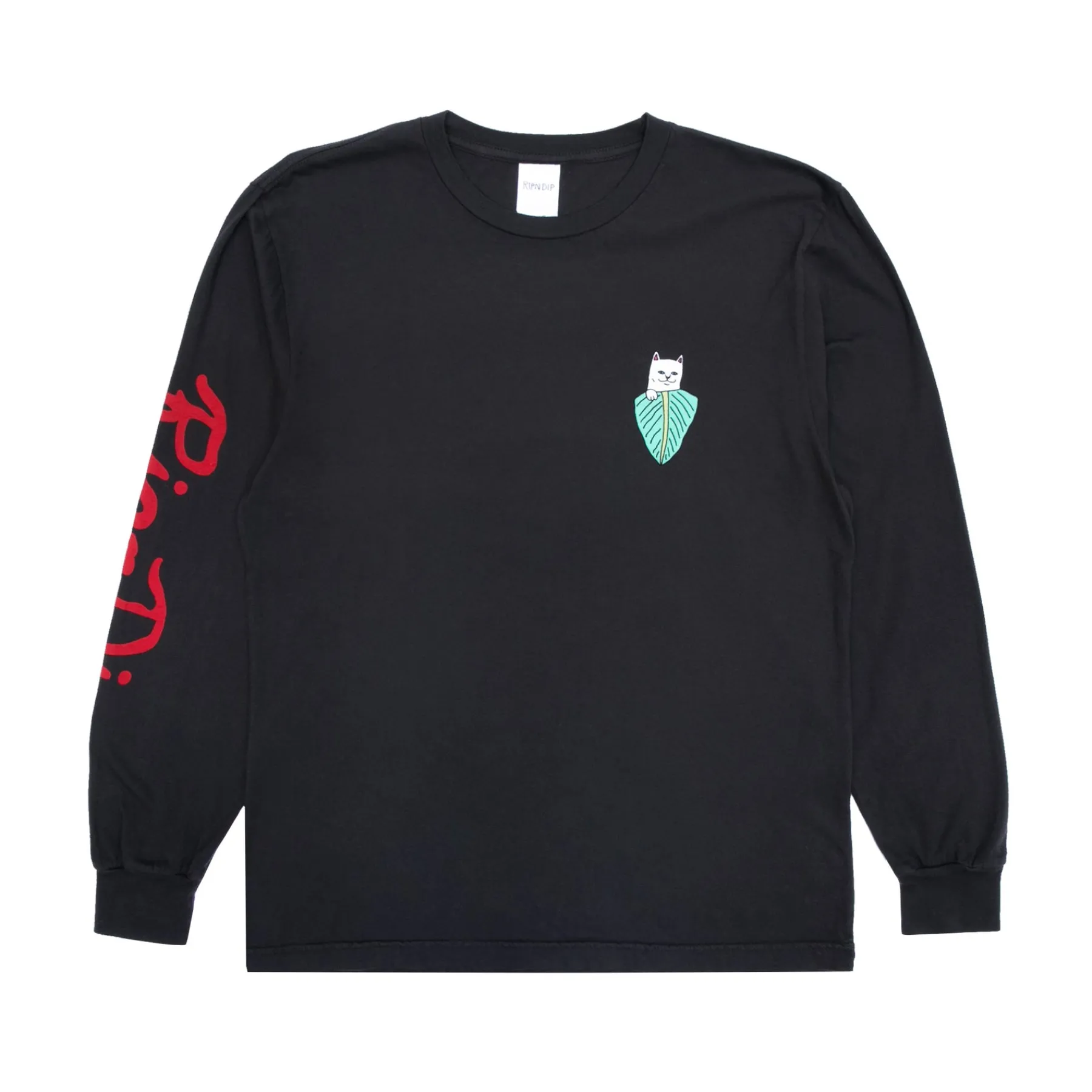 Ripndip Long Sleeve Tees<Nermal Portrait L/S (Vintage Black)