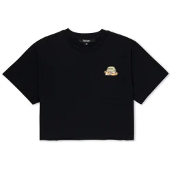 Ripndip Womens|Womens<Nermal S Thompson Cropped Baby Pocket Tee (Black)