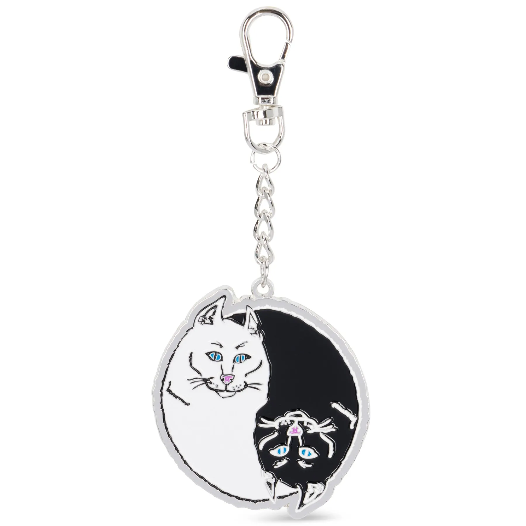 Ripndip Stocking Stuffers|Lanyards / Keychains<Nermal Yang Metal Keychain (Multi)