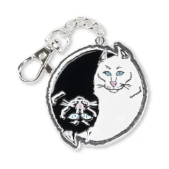 Ripndip Stocking Stuffers|Lanyards / Keychains<Nermal Yang Metal Keychain (Multi)
