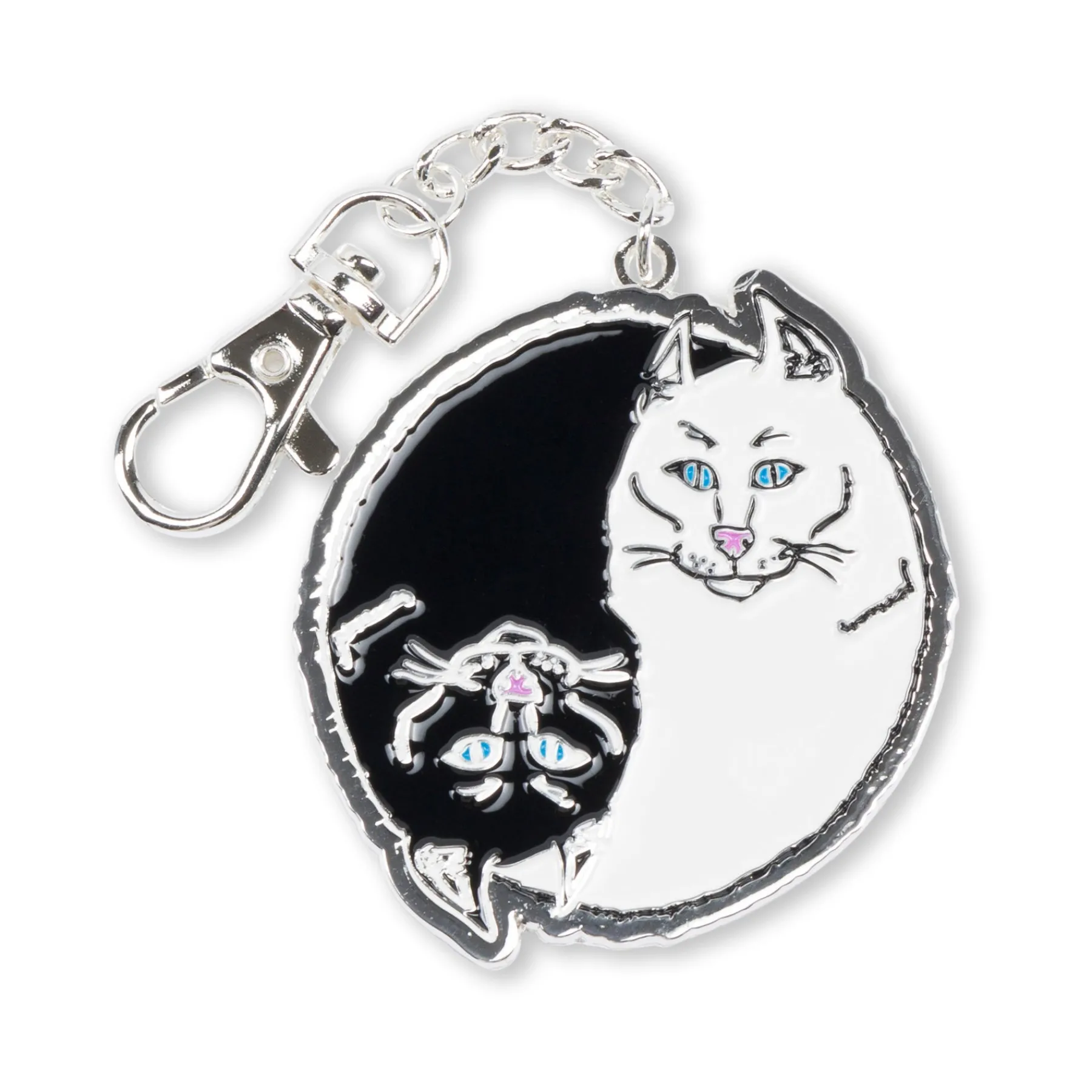 Ripndip Stocking Stuffers|Lanyards / Keychains<Nermal Yang Metal Keychain (Multi)