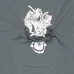 Ripndip Short Sleeve Tees|Stocking Stuffers<Nermaniac Pocket Tee (Charcoal)