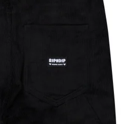 Ripndip Pants|Overalls<Nermy Buddy Corduroy Overalls (Black)