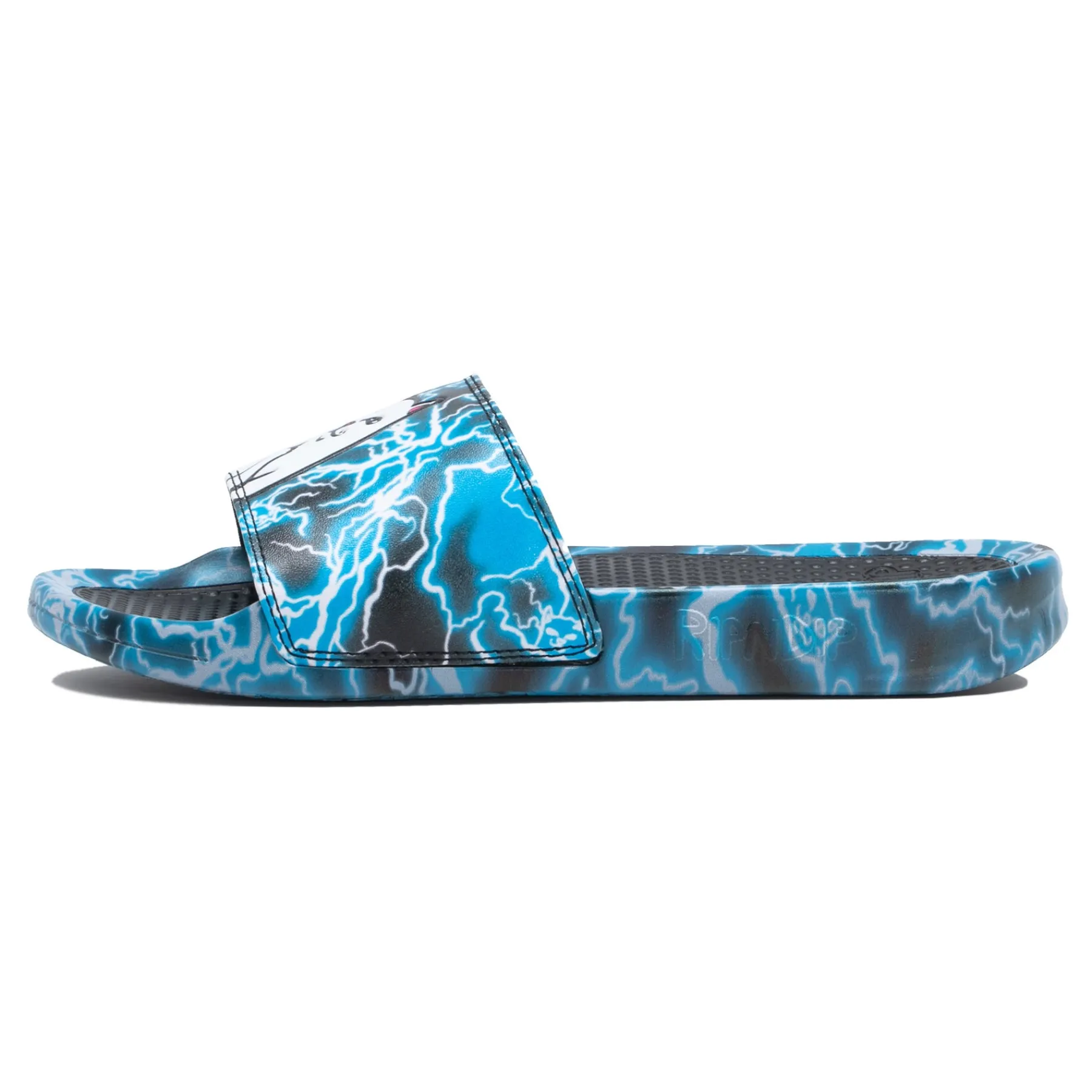 Ripndip Slides / Slippers<Nikola Slides (Black/Blue)