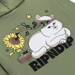 Ripndip Hoodies / Crewnecks<No Music No Life Hoodie (Dusty Olive)