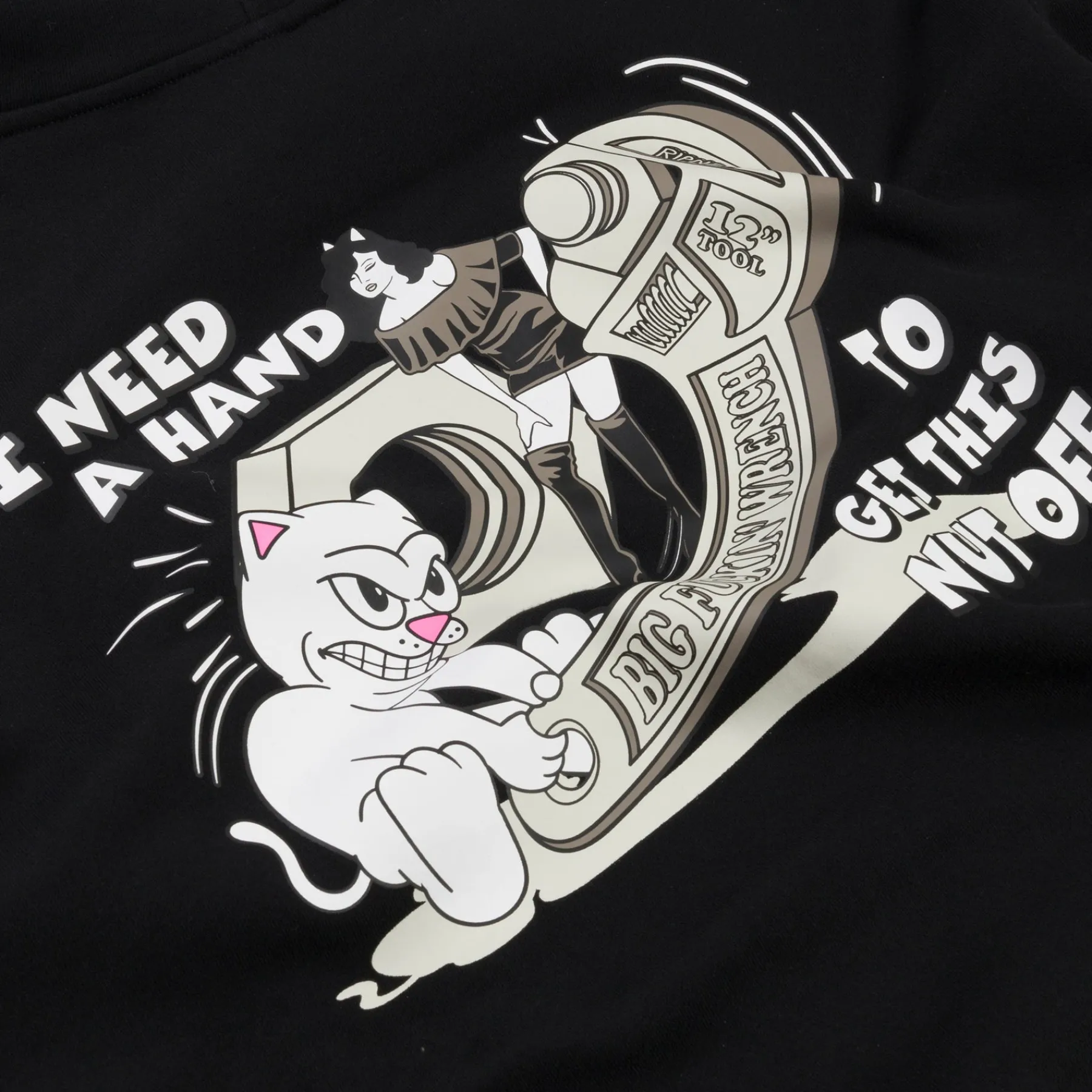 Ripndip Hoodies / Crewnecks<Nut Off Hoodie (Black)